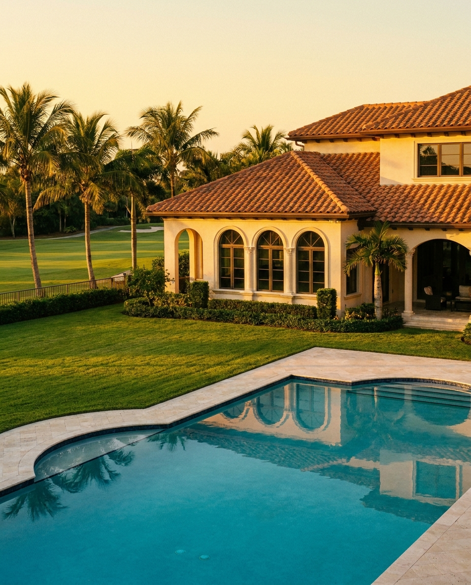 Mediterranean home at PGA